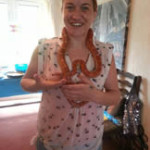 Crazy Creatures North East - Lookg Who is Having Fun With a Corn Snake